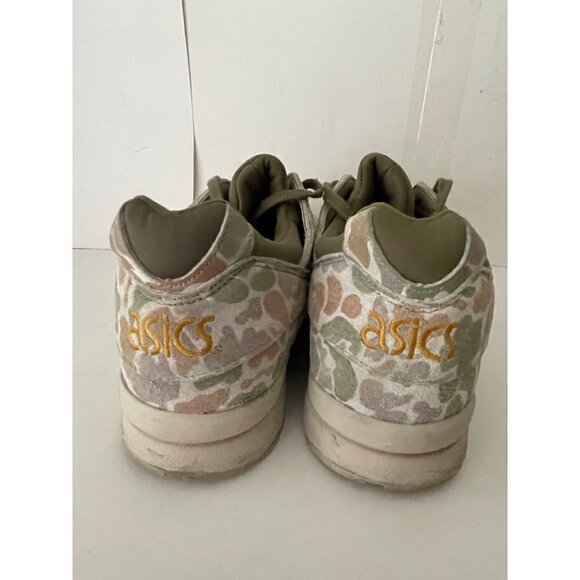 ASICS WOMENS GEL LYTE GREEN CAMO ATHLETIC SHOES HL7V8 SIZE 10 LOW TOP SNEAKERS - Picture 3 of 6